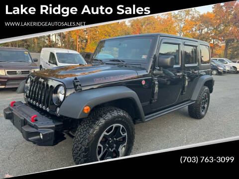 2016 Jeep Wrangler Unlimited for sale at Lake Ridge Auto Sales in Woodbridge VA