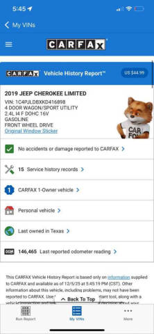 2019 Jeep Cherokee Limited