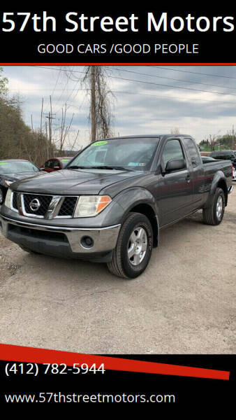 2008 Nissan Frontier for sale at 57th Street Motors in Pittsburgh PA