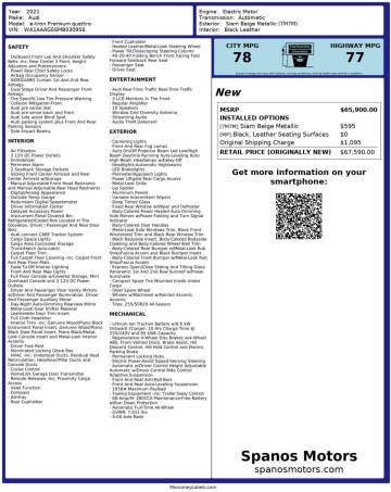 2021 Audi e-tron quattro Premium