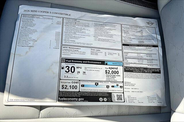 2026 MINI Convertible Cooper S