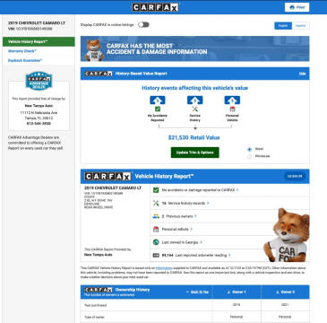 2019 Chevrolet Camaro LT