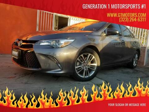 2016 Toyota Camry for sale at GENERATION ONE MOTORSPORTS in La Habra CA