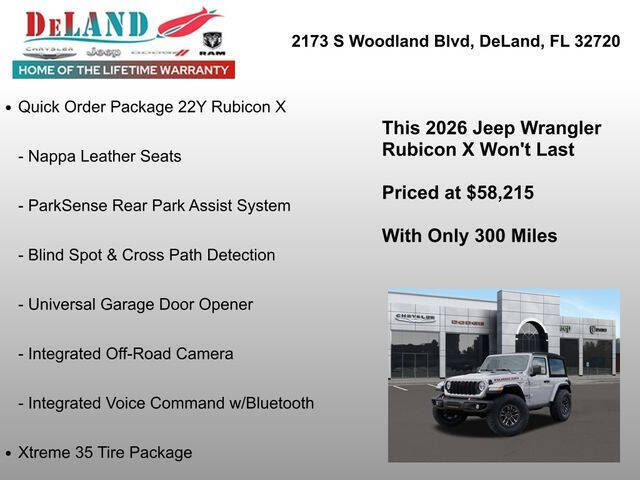 2026 Jeep Wrangler Rubicon X