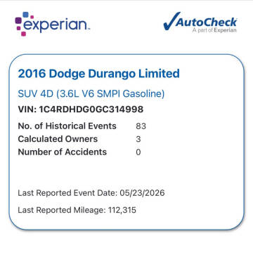 2016 Dodge Durango Limited