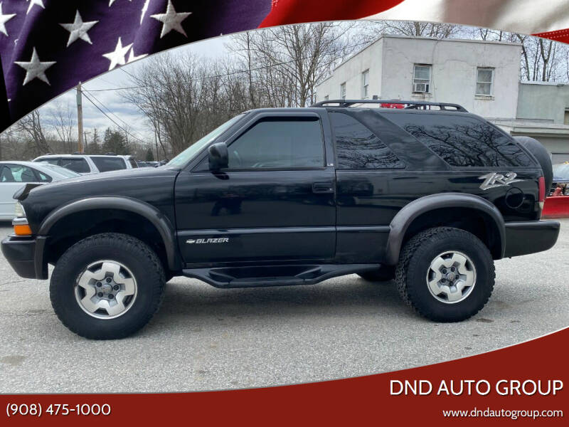 2002 Chevrolet Blazer for sale at DND AUTO GROUP in Belvidere NJ