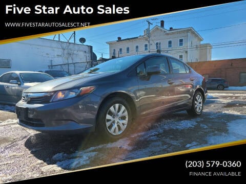 2012 Honda Civic for sale at Five Star Auto Sales in Bridgeport CT