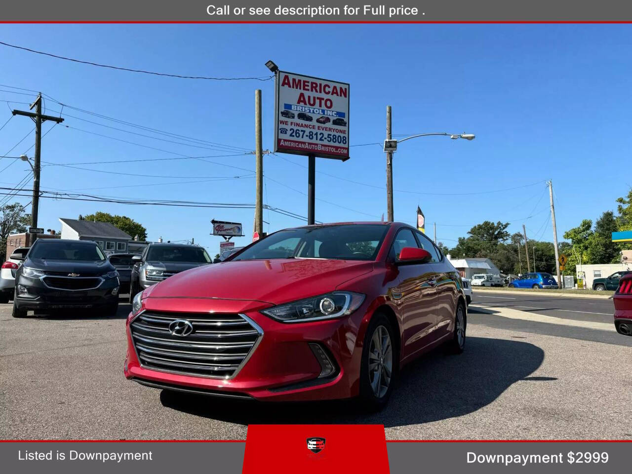 2017 Hyundai ELANTRA for sale at American Auto Bristol Inc in Bristol, PA