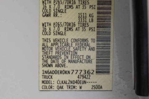 2019 Nissan Frontier