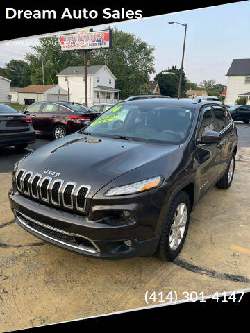 2016 Jeep Cherokee for sale at Dream Auto Sales in South Milwaukee WI