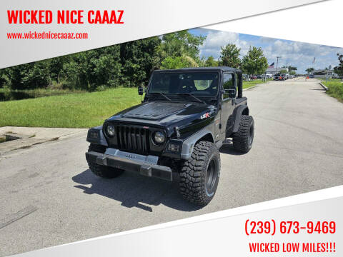 1999 Jeep Wrangler for sale at WICKED NICE CAAAZ in Cape Coral FL