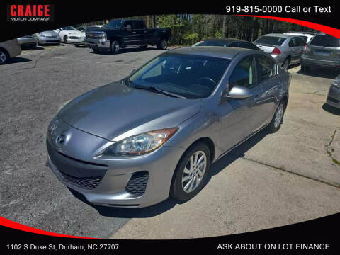 2012 Mazda MAZDA3 for sale at CRAIGE MOTOR CO in Durham NC