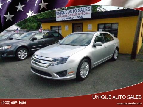 2010 Ford Fusion Hybrid for sale at Unique Auto Sales in Marshall VA