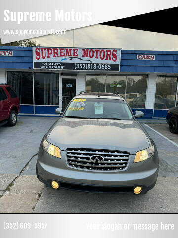 2005 Infiniti FX35 for sale at Supreme Motors in Leesburg FL