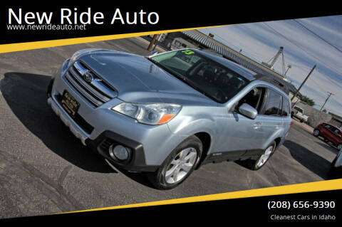 2013 Subaru Outback for sale at New Ride Auto in Rexburg ID