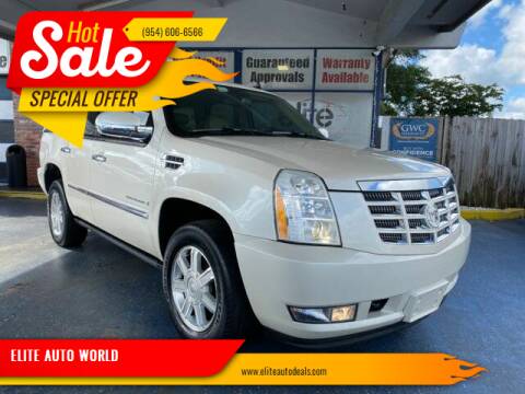 2009 Cadillac Escalade for sale at ELITE AUTO WORLD in Fort Lauderdale FL