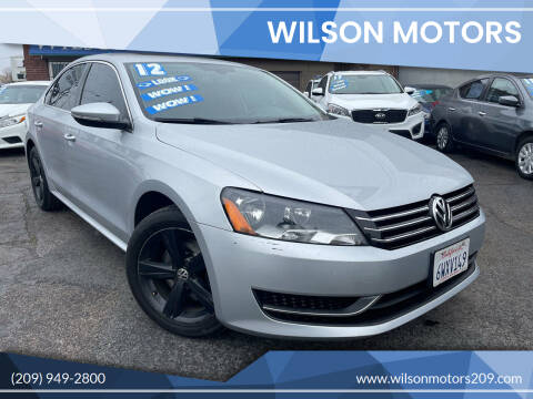 2012 Volkswagen Passat for sale at WILSON MOTORS in Stockton CA