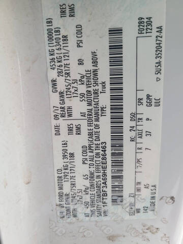 2017 Ford F-350 Super Duty XL