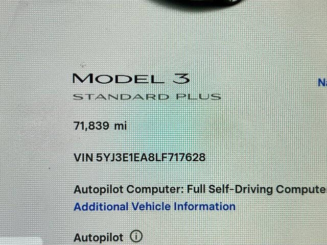2020 Tesla Model 3 Standard Range