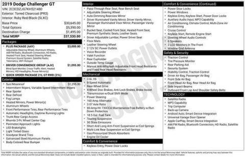 2019 Dodge Challenger GT