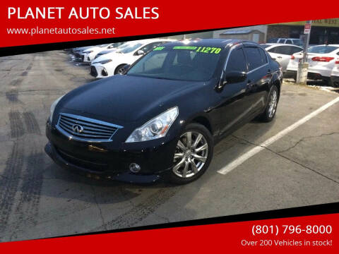 2011 Infiniti G37 Sedan for sale at PLANET AUTO SALES in Lindon UT