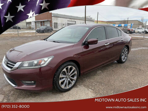 2014 Honda Accord for sale at MIDTOWN AUTO SALES INC in Greeley CO