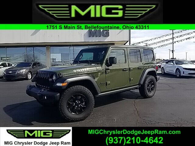 2021 Jeep Wrangler Unlimited for sale at MIG Chrysler Dodge Jeep Ram in Bellefontaine OH