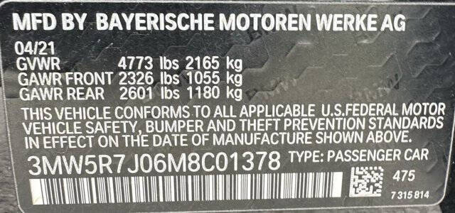 2021 BMW 3 Series 330i xDrive