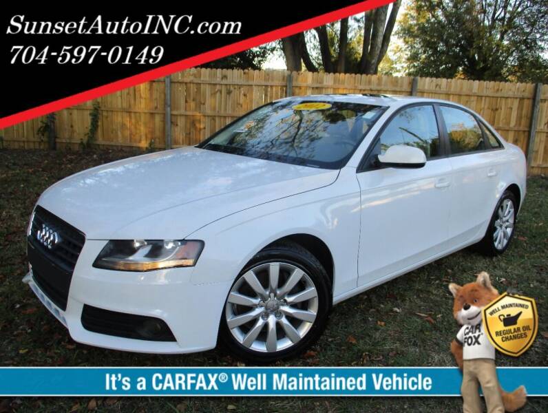 2012 Audi A4 for sale at Sunset Auto in Charlotte NC
