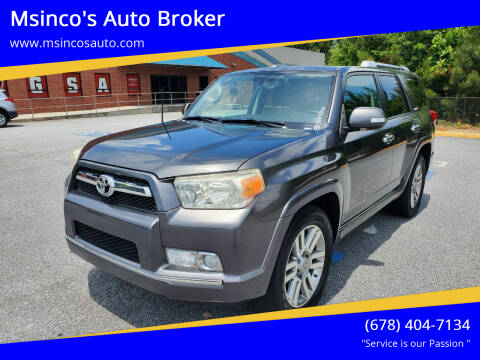 2010 Toyota 4Runner for sale at Msinco's Auto Broker in Snellville GA