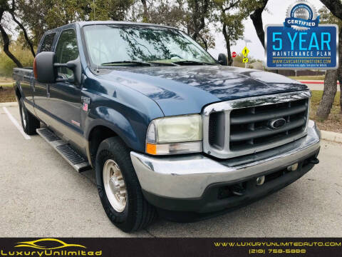 2004 Ford F-250 Super Duty for sale at LUXURY UNLIMITED AUTO SALES in San Antonio TX