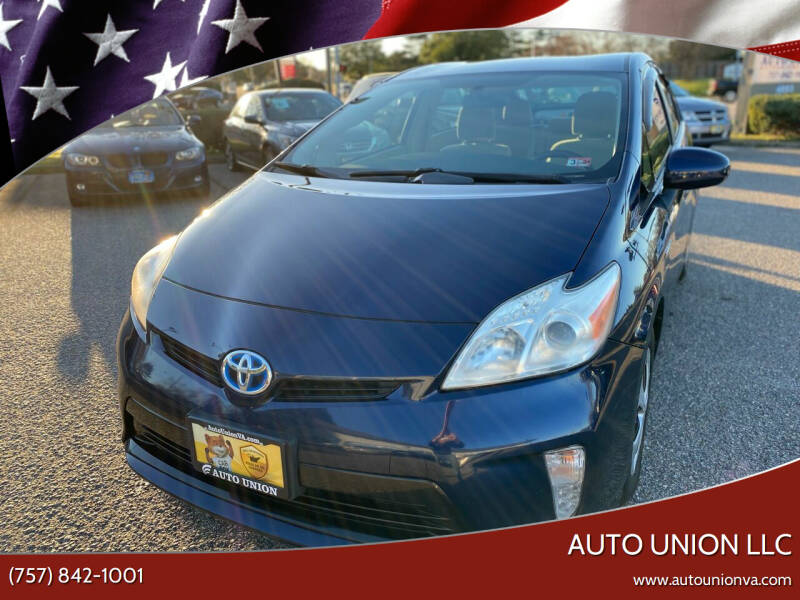 2012 Toyota Prius for sale at Auto Union LLC in Virginia Beach VA