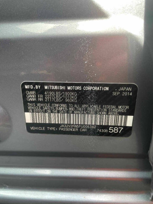 2015 Mitsubishi Lancer SE
