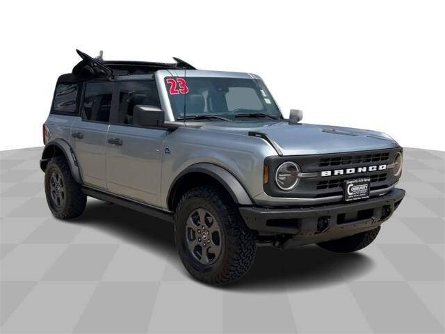 Used 2023 Ford Bronco 4-Door Black Diamond with VIN 1FMDE5BH4PLB13621 for sale in Waterloo, IA