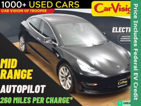 2018 Tesla Model 3 for sale at Car Vision of Trooper in Norristown PA