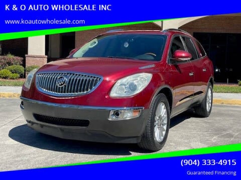 2008 Buick Enclave for sale at K & O AUTO WHOLESALE INC in Jacksonville FL