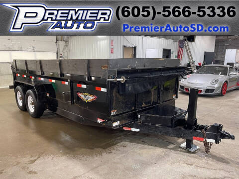 2021 H&H Trailers 16' Industrial Dump Trailer for sale at Premier Auto in Sioux Falls SD