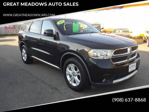 2011 Dodge Durango for sale at GREAT MEADOWS AUTO SALES in Great Meadows NJ