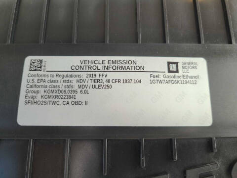 2019 GMC Savana 2500