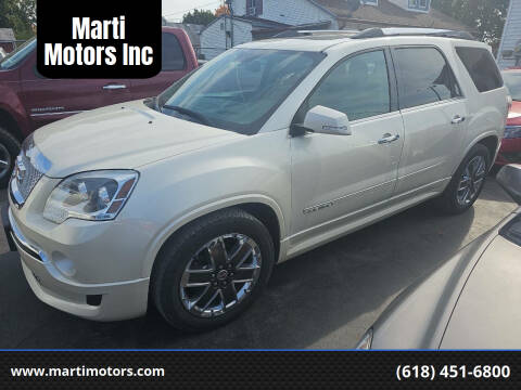 2012 GMC Acadia for sale at Marti Motors Inc in Madison IL