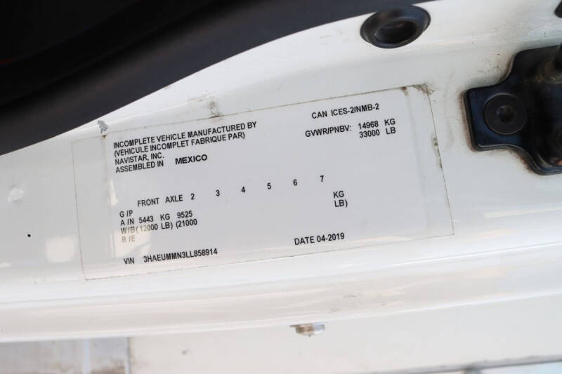 2020 International MV607