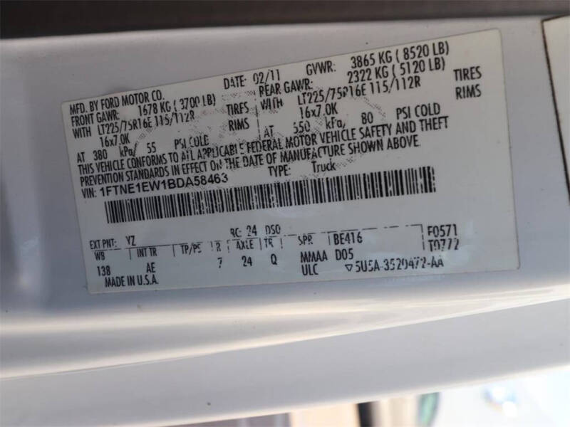 2011 Ford E-Series E-150