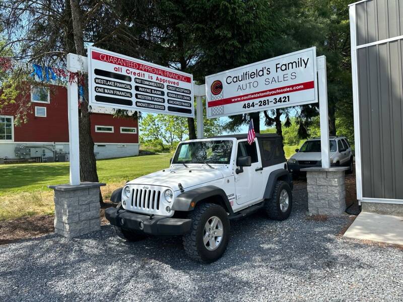 2016 Jeep Wrangler for sale at Caulfields Family Auto Sales in Bath PA