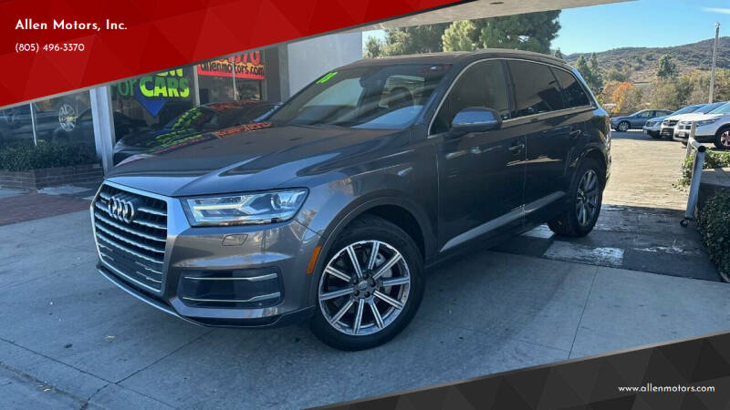 2018 Audi Q7 for sale at Allen Motors, Inc. in Thousand Oaks CA
