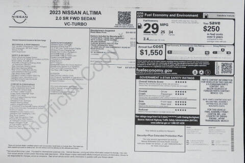 2023 Nissan Altima 2.0 SR