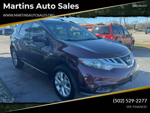 2014 Nissan Murano for sale at Martins Auto Sales in Shelbyville KY