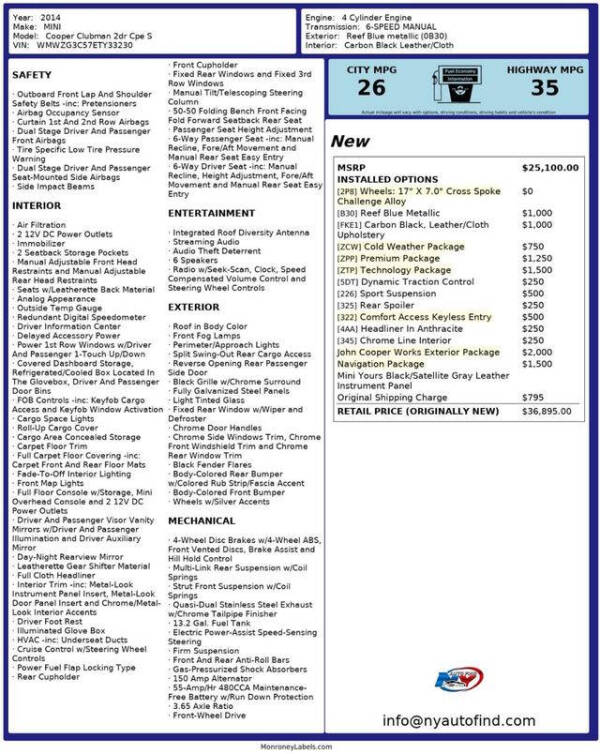 2014 MINI Clubman Cooper S