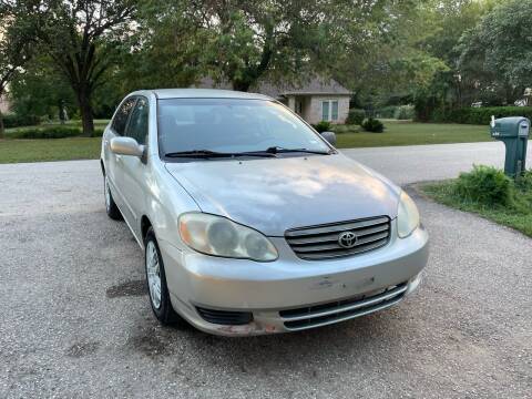 2003 Toyota Corolla for sale at CARWIN MOTORS in Katy TX
