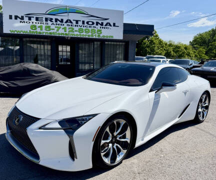 2020 Lexus LC 500 for sale at International Motors & Services Inc. in Nashville TN
