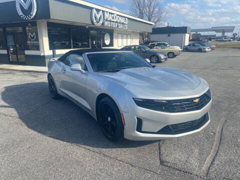 2019 Chevrolet Camaro for sale at MacDonald Motor Sales in High Point NC